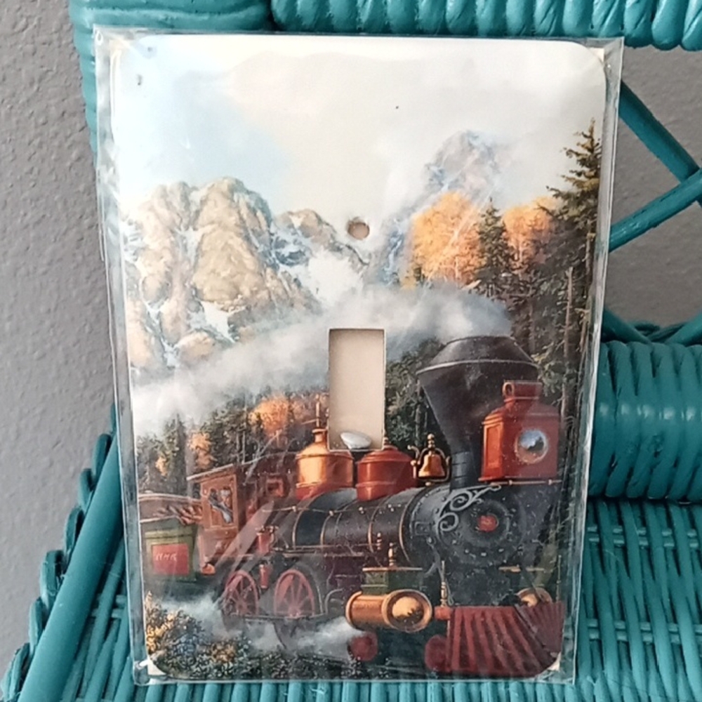 Vintage Train Light Switch Cover